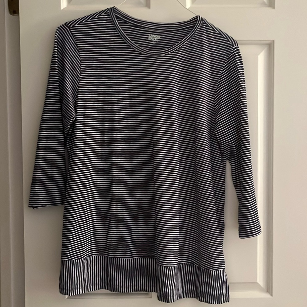 NWOT Blue and white striped tunic